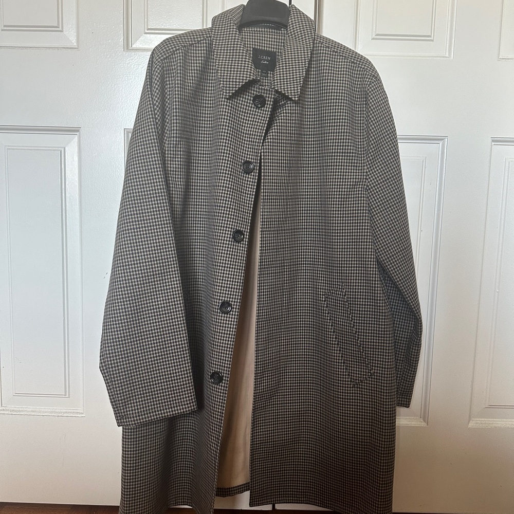 NWT J Crew Ludlow Houndstooth Coat Jacket Sz 40